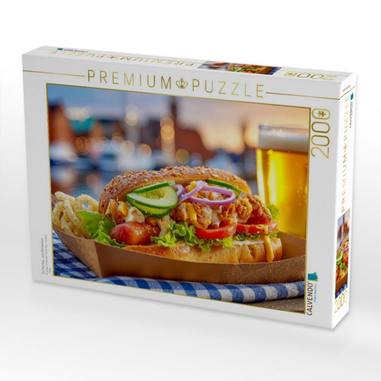 Produktbild: CALVENDO Puzzle Ein Hot Dog - zum Reinbei&szlig;en | 2000 Teile Lege-Gr&ouml;&szlig;e 90x67cm Foto-Puzzle f&uuml;r gl&uuml;ckliche Stunden