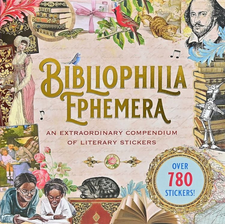 Produktbild: Bibliophilia Ephemera Sticker Book (Over 780 Stickers)