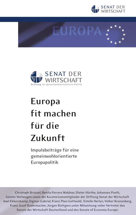 Produktbild: Europa fit machen f&uuml;r die Zukunft