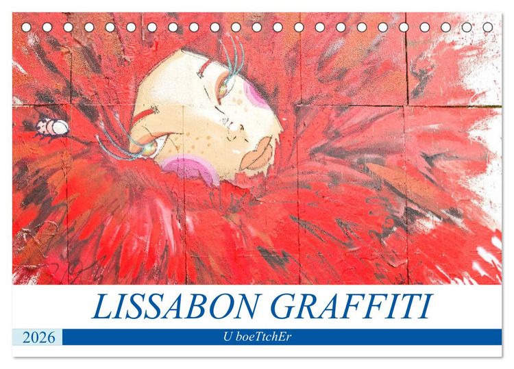 Produktbild: LISSABON GRAFFITI (Tischkalender 2026 DIN A5 quer), CALVENDO Monatskalender