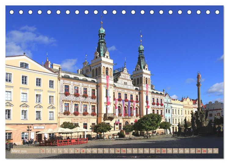 Produktbild: Pardubice in Tschechien - Ein Stadtspaziergang (Tischkalender 2026 DIN A5 quer), CALVENDO Monatskalender