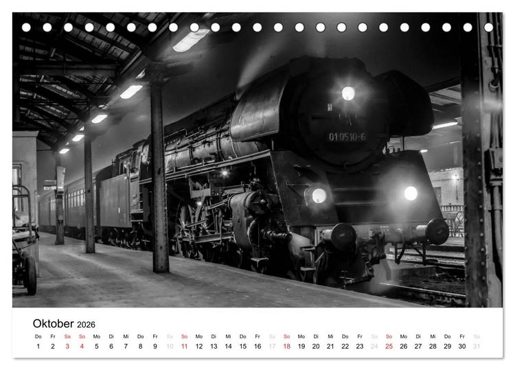 Produktbild: Dampfloks in der DDR (Tischkalender 2026 DIN A5 quer), CALVENDO Monatskalender