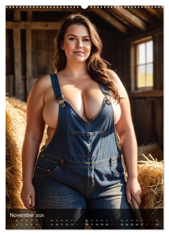 Produktbild: XXL Farm Girls (Wandkalender 2026 DIN A2 hoch), CALVENDO Monatskalender