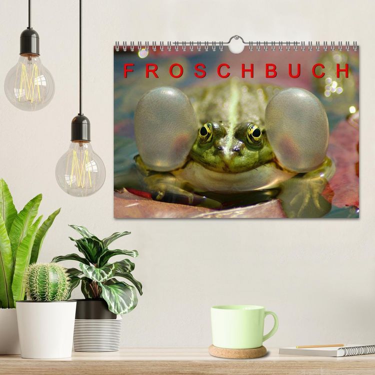 Produktbild: FROSCHBUCH (Wandkalender 2026 DIN A4 quer), CALVENDO Monatskalender