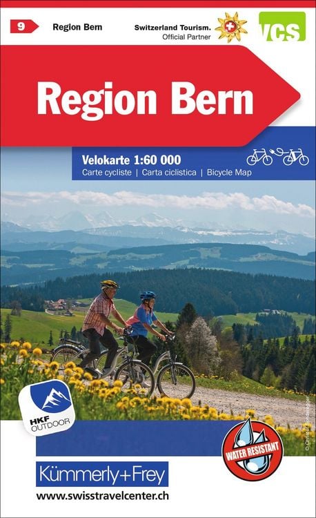Produktbild: K&uuml;mmerly+Frey Velokarte 9 Region Bern 1:60.000