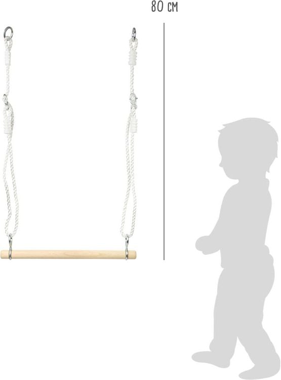 Produktbild: Small foot 11586 - Holztrapez, H&auml;nge-Turnstange, Holz, Breite: 48cm