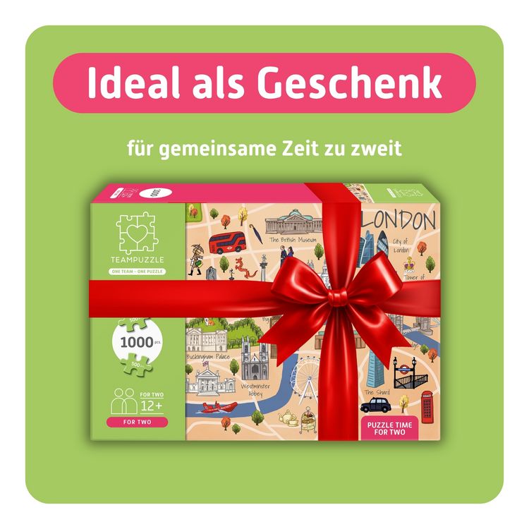 Produktbild: TEAMPUZZLE &ndash; London &ndash; 1000 Teile &ndash; Erwachsenenpuzzle f&uuml;r zwei Personen