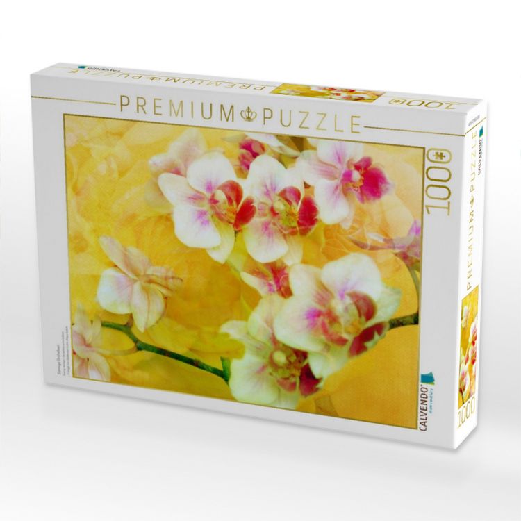 Produktbild: CALVENDO Puzzle Sonnige Orchideen | 1000 Teile Lege-Gr&ouml;&szlig;e 64x48cm Foto-Puzzle f&uuml;r gl&uuml;ckliche Stunden