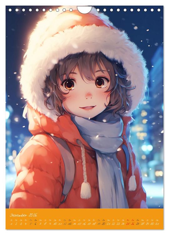 Produktbild: Stadtm&auml;dchen. Ein Jahr mit bezaubernder Manga-Kunst (Wandkalender 2026 DIN A4 hoch), CALVENDO Monatskalender