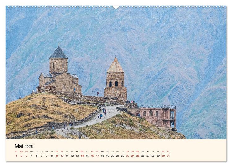 Produktbild: Der Kaukasus - Entdeckungen zwischen Asien und Europa (Wandkalender 2026 DIN A2 quer), CALVENDO Monatskalender