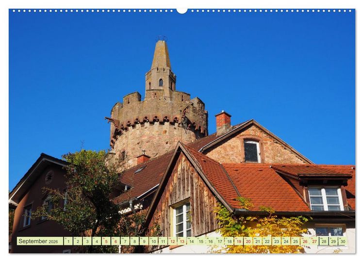 Produktbild: Weinheim erleben Schlosspark, Burgen und einladender Marktplatz (Wandkalender 2026 DIN A2 quer), CALVENDO Monatskalender