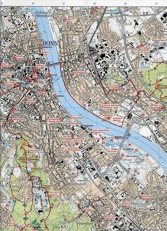 Produktbild: Nordrhein-Westfalen Wanderkarte 22 Bonn