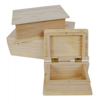 Produktbild: 3er-Set Buecher Boxen h=5 + 6,3 + 7,2cm b=12 + 16 +