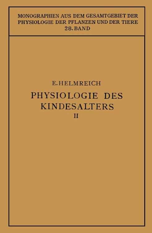 Produktbild: Physiologie des Kindesalters