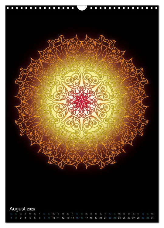 Produktbild: Mandala-Kalender 2026 (Wandkalender 2026 DIN A3 hoch), CALVENDO Monatskalender