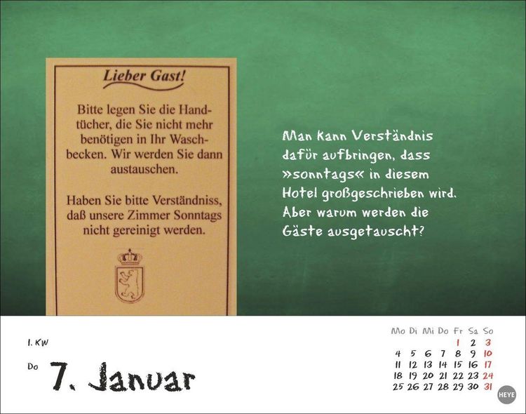 Produktbild: Bastian Sick Tagesabrei&szlig;kalender 2027