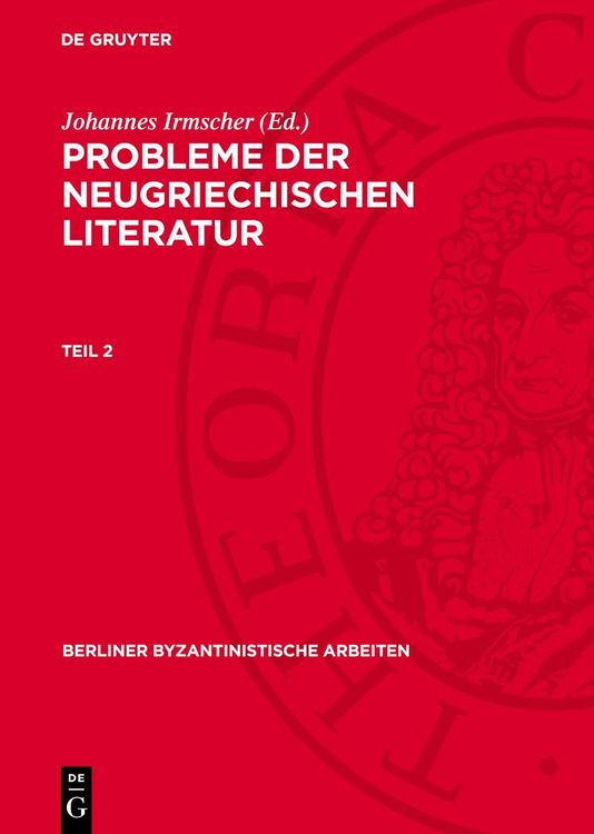 Produktbild: Probleme der neugriechischen Literatur