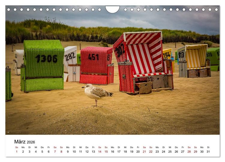 Produktbild: Langeoog &ndash; Ein Herbst auf der Insel des Lebens (Wandkalender 2026 DIN A4 quer), CALVENDO Monatskalender