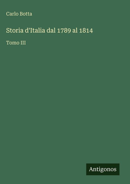 Produktbild: Storia d'Italia dal 1789 al 1814