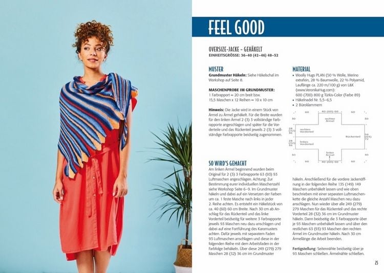 Produktbild: Woolly Hugs H&auml;keln mit verk&uuml;rzten Reihen