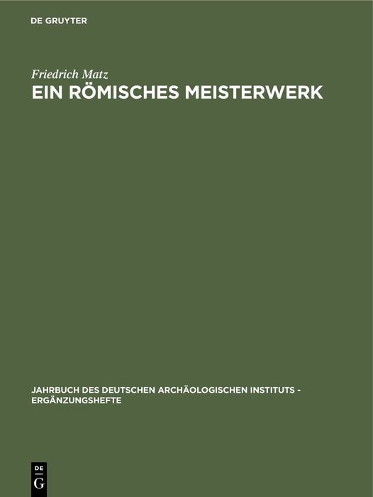 Produktbild: Ein r&ouml;misches Meisterwerk