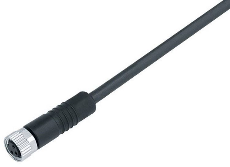 Produktbild: binder 77 3406 0000 50005-0200 Sensor-/Aktor-Steckverbinder, konfektioniert M8 Kupplung, gerade 1 St.