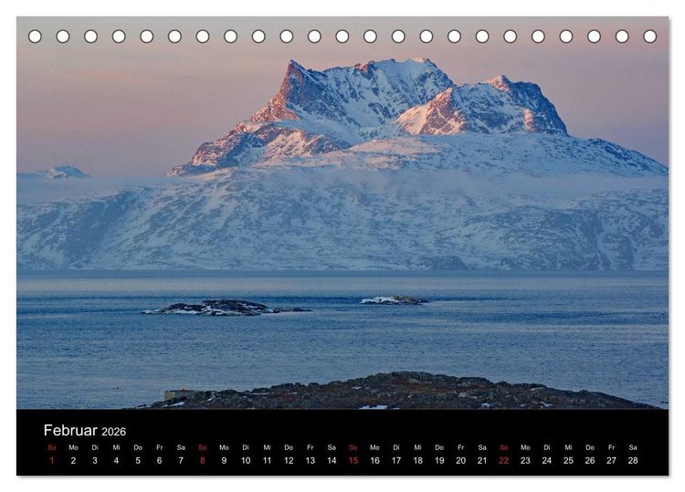 Produktbild: Gr&ouml;nland - Der wilde, wei&szlig;e Westen (Tischkalender 2026 DIN A5 quer), CALVENDO Monatskalender