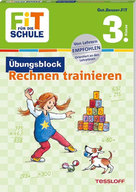 Produktbild: Tonte, A: FiT f&uuml;r die Schule. &Uuml;bungsblock Rechnen trainieren