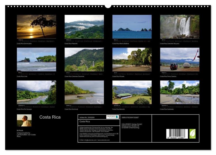Produktbild: Costa Rica (hochwertiger Premium Wandkalender 2027 DIN A2 quer), Kunstdruck in Hochglanz