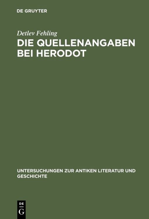 Produktbild: Die Quellenangaben bei Herodot