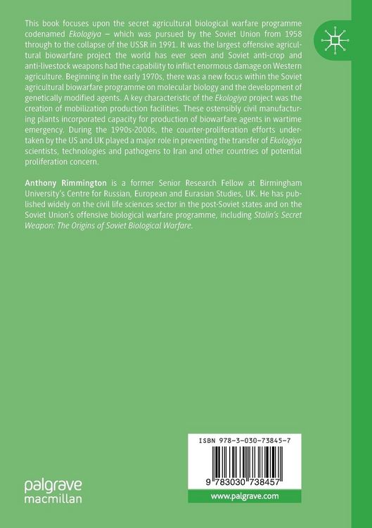 Produktbild: The Soviet Union&rsquo;s Agricultural Biowarfare Programme