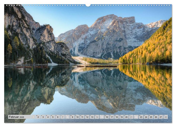 Produktbild: Wundersch&ouml;ne Dolomiten (Wandkalender 2026 DIN A2 quer), CALVENDO Monatskalender