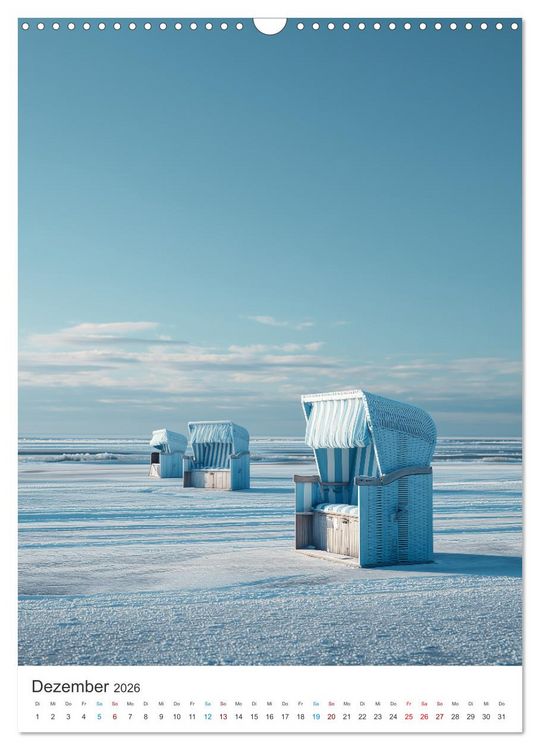Produktbild: Sehnsucht Strand (Wandkalender 2026 DIN A3 hoch), CALVENDO Monatskalender