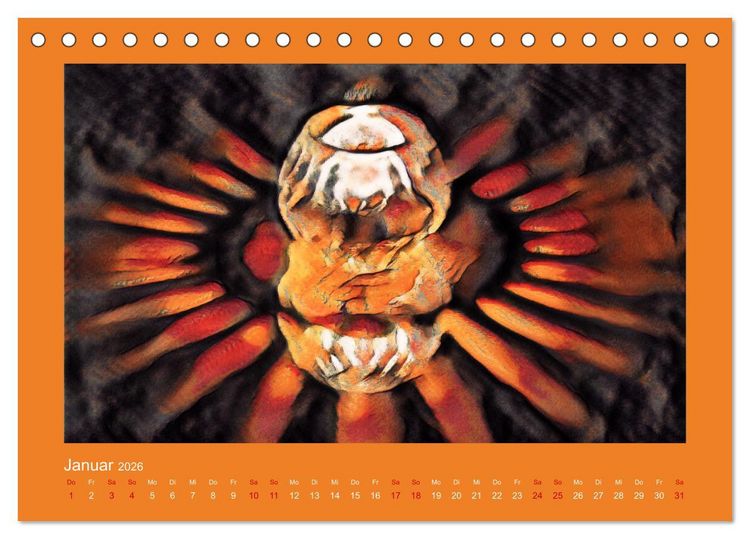 Produktbild: Hei&szlig; und Feurig (Tischkalender 2026 DIN A5 quer), CALVENDO Monatskalender