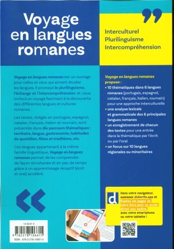 Produktbild: Voyage en langues romanes
