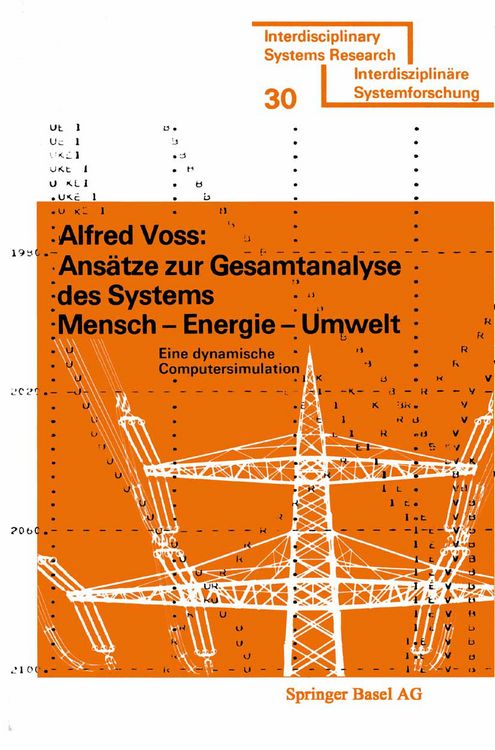 Produktbild: Ans&auml;tze zur Gesamtanalyse des Systems Mensch &mdash; Energie &mdash; Umwelt