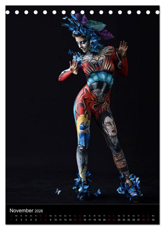 Produktbild: World Bodypainting Festival #21 (Tischkalender 2026 DIN A5 hoch), CALVENDO Monatskalender