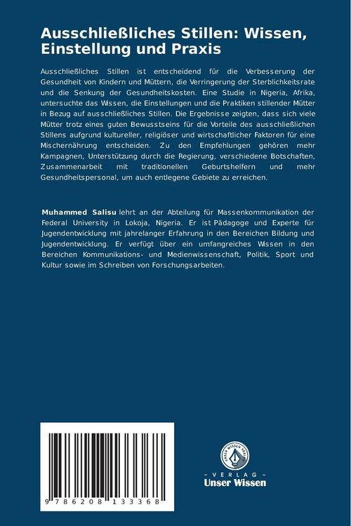 Produktbild: Ausschlie&szlig;liches Stillen: Wissen, Einstellung und Praxis