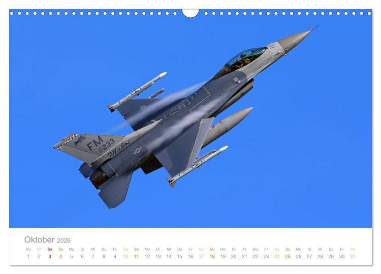 Produktbild: VIPER ACTION - F-16 FIGHTING FALCON (Wandkalender 2026 DIN A3 quer), CALVENDO Monatskalender