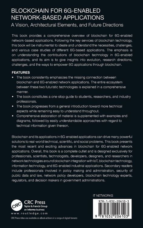 Produktbild: Blockchain for 6G-Enabled Network-Based Applications