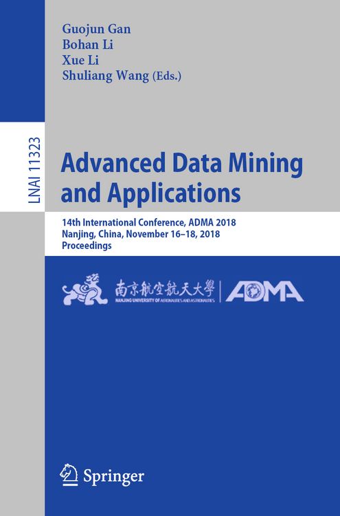 Produktbild: Advanced Data Mining and Applications