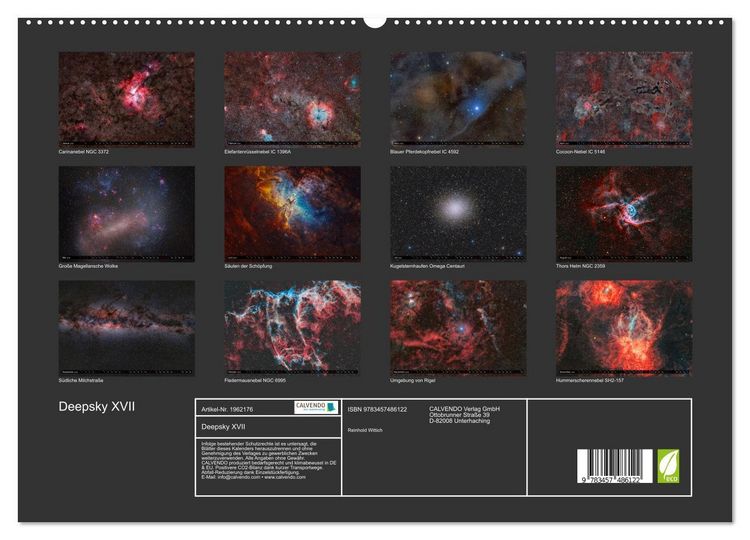 Produktbild: Deepsky XVII (hochwertiger Premium Wandkalender 2026 DIN A2 quer), Kunstdruck in Hochglanz