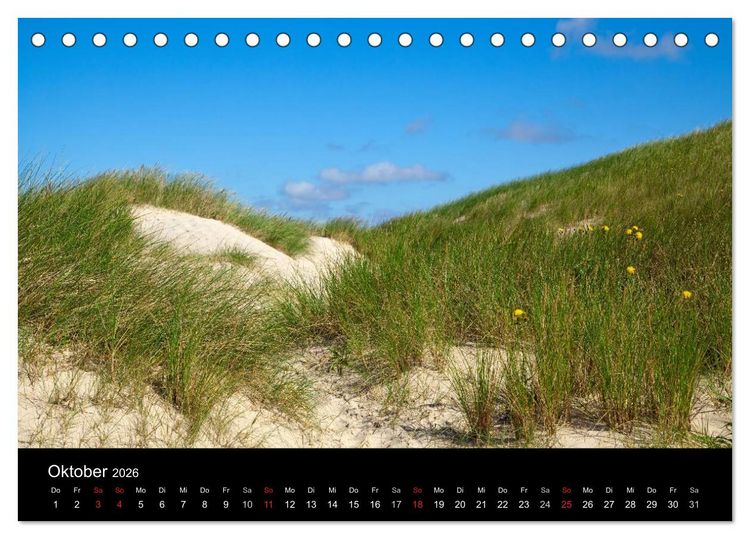 Produktbild: D&auml;nemarks Nordseek&uuml;ste (Tischkalender 2026 DIN A5 quer), CALVENDO Monatskalender