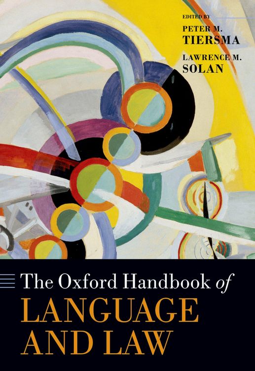 Produktbild: The Oxford Handbook of Language and Law