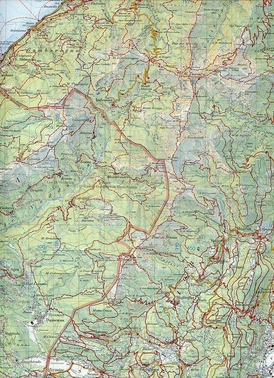 Produktbild: 286T Malcantone Wanderkarte