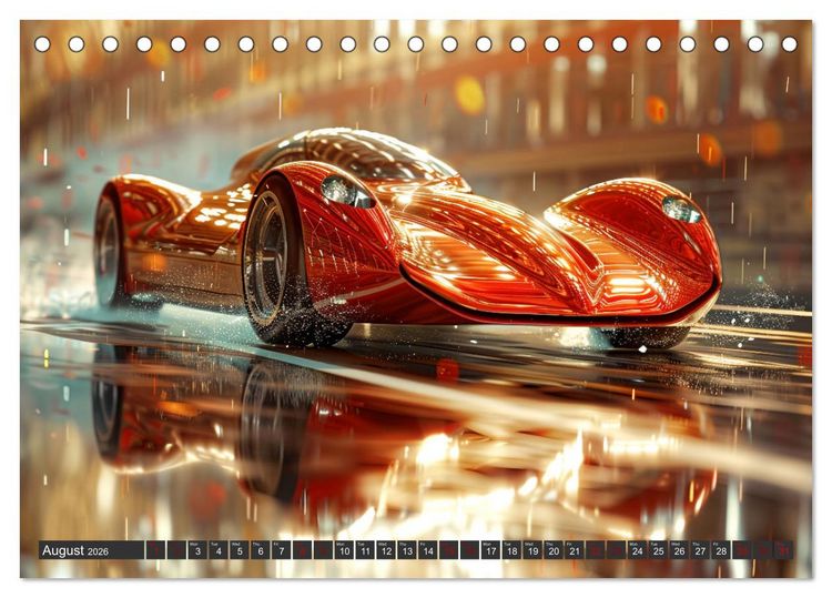 Produktbild: Fast, noble, elegant (Desk Calendar 2026 DIN A5 landscape), CALVENDO 12 Month DeskCalendar