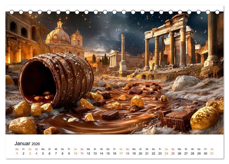 Produktbild: S&uuml;&szlig;e Skyline Symphonie (Tischkalender 2026 DIN A5 quer), CALVENDO Monatskalender
