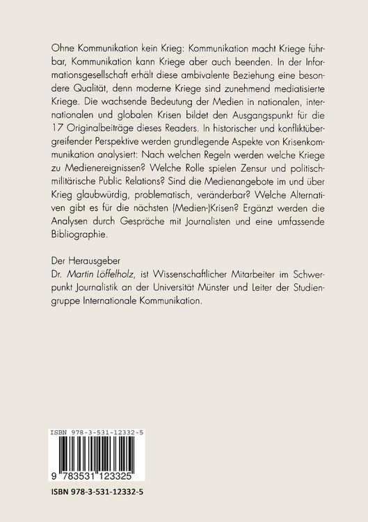 Produktbild: Krieg als Medienereignis