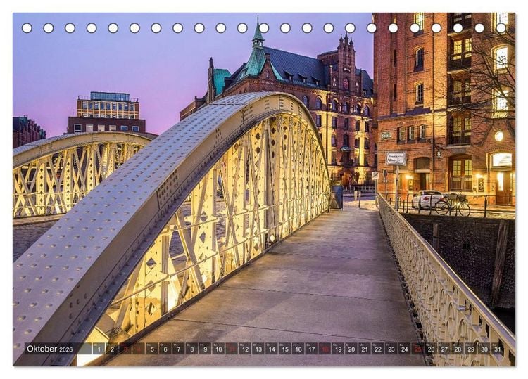Produktbild: Die Speicherstadt (Tischkalender 2026 DIN A5 quer), CALVENDO Monatskalender