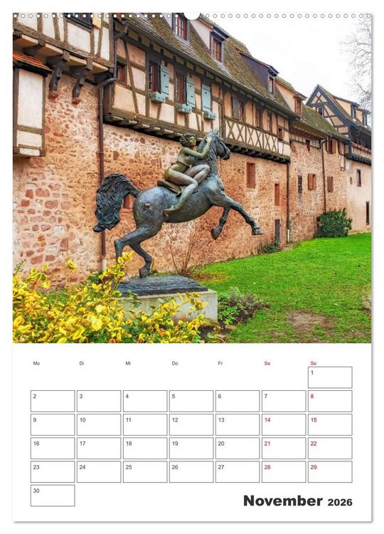 Produktbild: Riquewihr - Urlaubsplaner (hochwertiger Premium Wandkalender 2026 DIN A2 hoch), Kunstdruck in Hochglanz